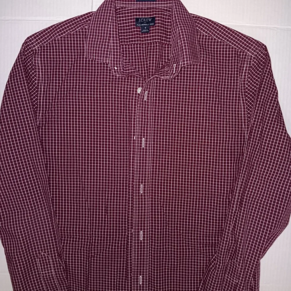 J.CREW CHECKERED PRINT BUTTON DOWN SHIRT